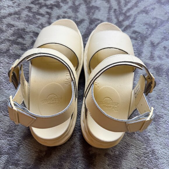 Dr. Martens Voss Mono Yellow Pastel Leather Sandals - Picture 6 of 12